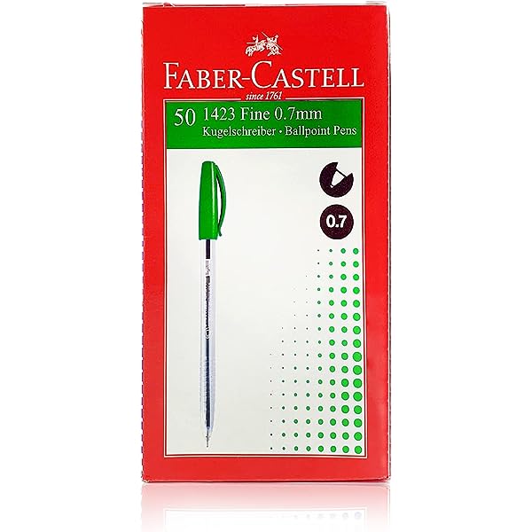 Faber-Castell 1423 Ballpoint Pen, Blue, 0.7 mm - YOUTOO TRADING 