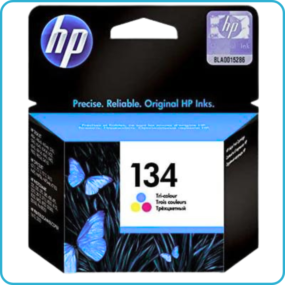 HP 134 Tri-color Original Ink Cartridge offering vibrant, high-quality color prints for every document and photo.