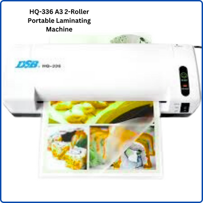 HQ-336 A3 2-Roller Portable Laminating Machine" - Image of the HQ-336 A3 Laminator