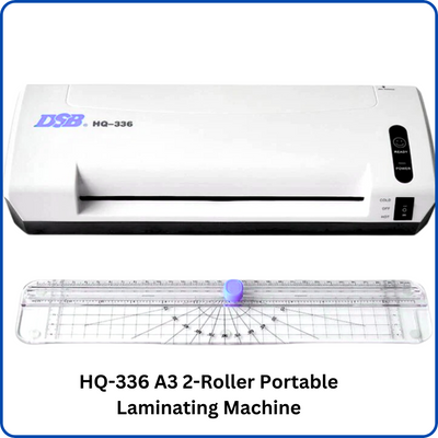 HQ-336 A3 2-Roller Portable Laminating Machine" - Image of the HQ-336 A3 Laminator