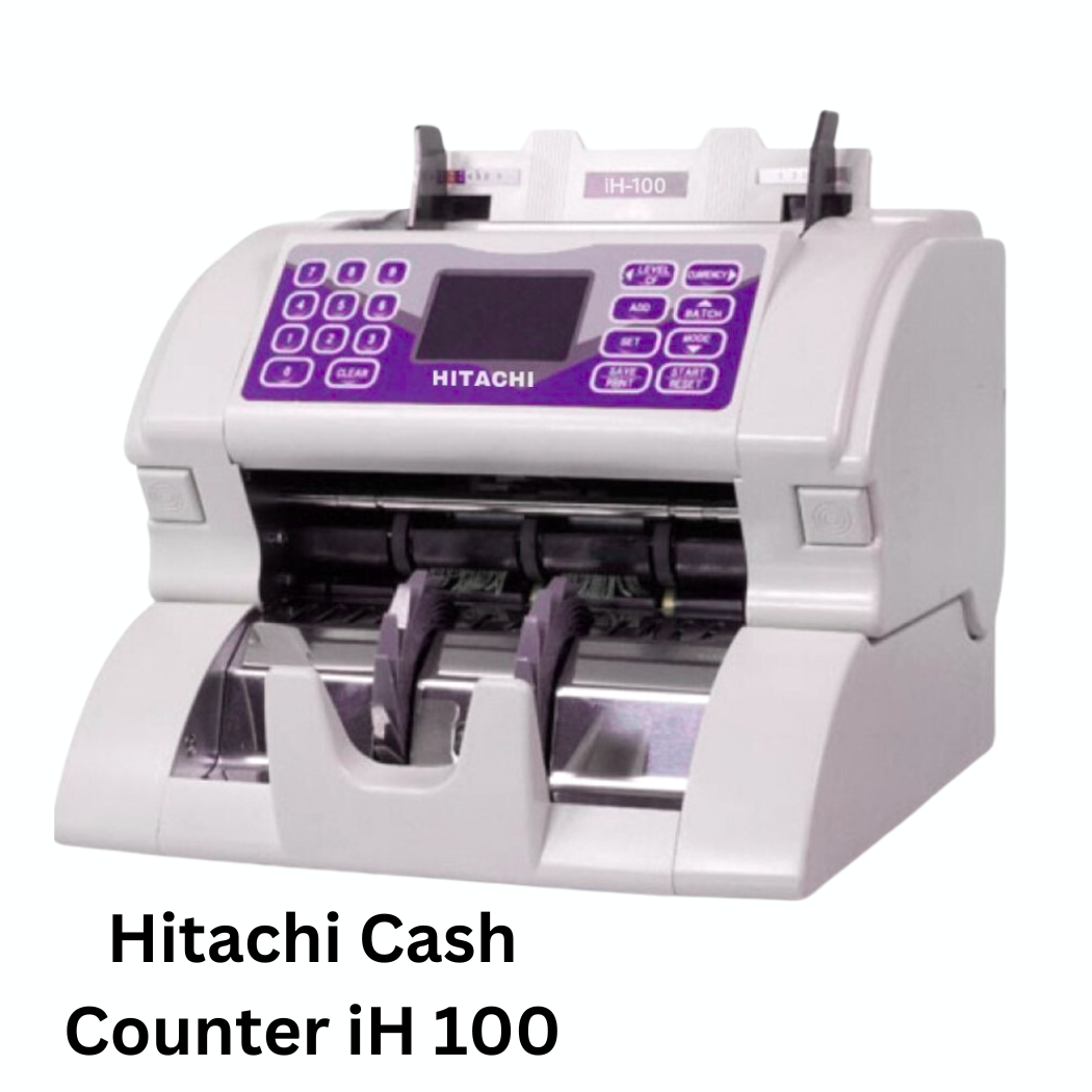 Hitachi Cash Counter iH 100 - a reliable cash counter by Hitachi for businesses, providing accurate counting of banknotes