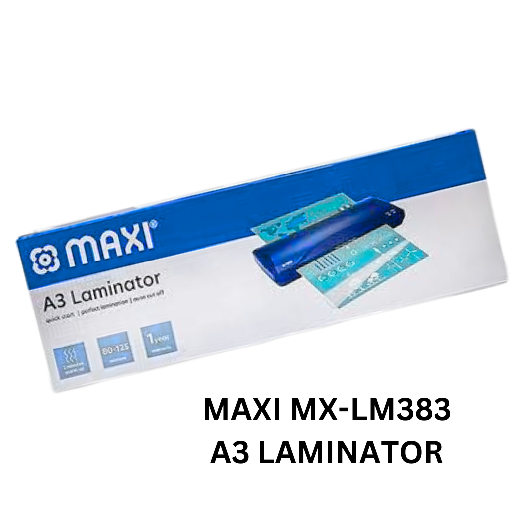 MAXI MX-LM383 A3 Laminator" - Image of the MAXI MX-LM383 A3 Laminator