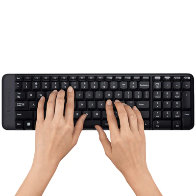 Logitech MK220 Wireless Keyboard & Mouse - English, Black