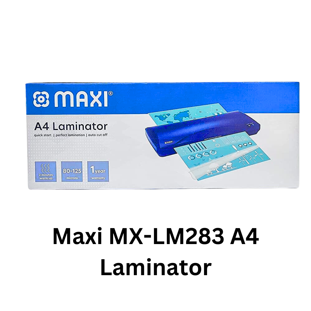 Maxi MX-LM283 A4 Laminator" - Image of the Maxi