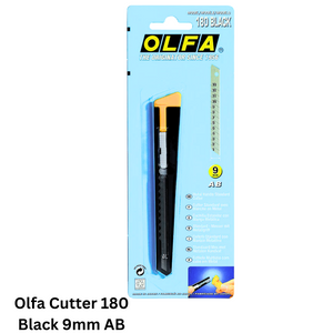 Buy Olfa Cutter 180 Black 9mm AB In Qatar