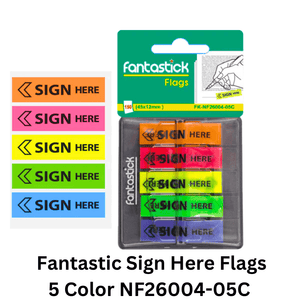 Buy Fantastic Sign Here Flags 5 Color NF26004-05C in qatar