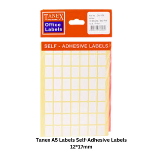 Buy Tanex A5 Labels Self-Adhesive Labels 12*17mm in qatar