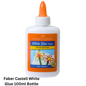Buy Faber Castell White Glue 100ml Bottle in Qatar