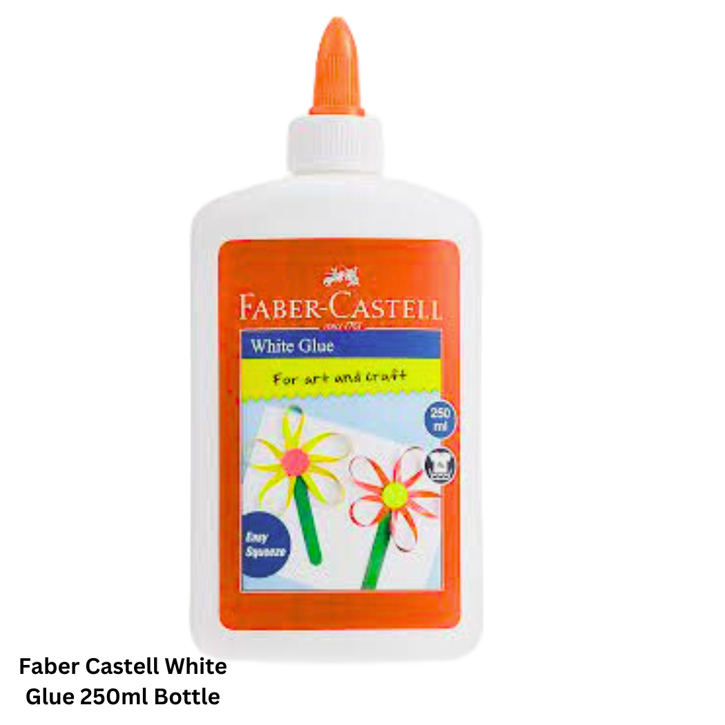 Buy online Faber Castell White Glue 250ml Bottle in Qatar