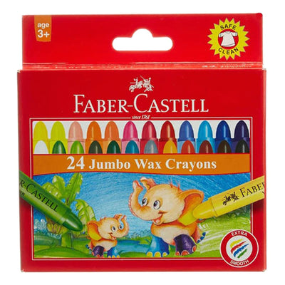 Faber Castell Wax Crayon Multicolor FCIN120039 24 Pcs Set FABER CASTELL