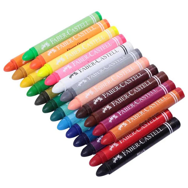 Faber Castell Wax Crayon Multicolor FCIN120039 24 Pcs Set FABER CASTELL