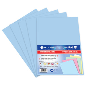 Pack of 100 A4 Bristol Binding Covers in 180gsm, white, offering a clean and professional look for reports and presentations
